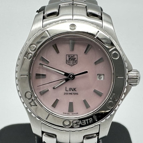 Polished TAG HEUER Link WJ1315-1 Watch Date